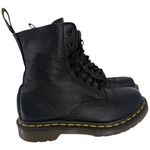 Dr. Martens 1460 Pascal Virginia Pebbled Leather Lace Up Combat Boots Black Sz 6 Photo 3