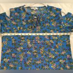 Bershka BSK GIRL Floral Cold Shoulder Blouse Size L Bell Sleeve Chiffon Photo 8