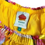 Farm Rio  Neon Macaws Mini Dress Off The Shoulder Puff Sleeve Women's Size XL Photo 5