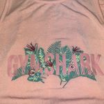 Gymshark Heather Peach Floral Embroidery Athletic Razorback Tank Top- Medium Photo 2