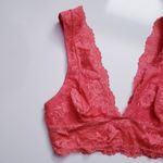 Free People  Intimately Deep Coral Lace Bralette Photo 1