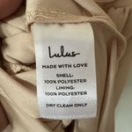 Lulus Heavenly Hues Blush Pink Maxi Dress Front Slit Size Medium Deep Vneck NWT Photo 7