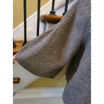 a.n.a  New Approach Cape Jacket Dark Brown Multicolor Coat Button Up Womens Sz M Photo 2