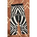 Nike Cropped Active Funky Printed Leggings Black White Small Photo 2