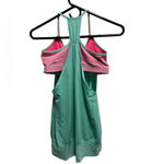 Lululemon SEA-FOAM GREEN AND PINK TANK TOP WITH BUILT IN BRA Photo 1