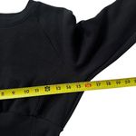 Victoria's Secret Black Fleece Crop Sweater Women Size XS | 58-18 Photo 3