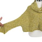 Free People  BFF Sweater Cowl Neck Textured Oversized Quince Yellow Green Size XS Photo 3