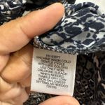 Liz Claiborne Liz Claiborne Snakeskin Brown Gray Tied Back V-Neck Sleeveless Top Petite Small Photo 6