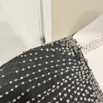 Vintage 80s Stenay Woman Black Silk Beaded Sequin Cocktail Shift Dress Art Deco Size 14 Photo 7