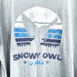 Bella Canvas Bella + Canvas Size XL Shirt Blue Graphic Print Owl Long Sleeve Crew Neck Casual Photo 2