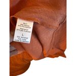 FAVLIX Fashion‎ Rust Orange Button Front Belted Shirt Dress Midi Size L Brown Size L Photo 7