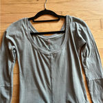 Free People Hot Shot Long Sleeve Onesie Size Medium Gray Photo 1