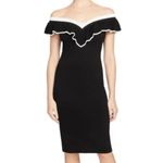 NWT Rachel Roy Ruffle Convertible Sweater Dress L Black Size L Photo 2