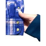 Jachs Girlfriend Jach’s Girlfriend Comfort Stretch Plaid Flannel Shirt Pink/Blue Size XXL Casual Photo 9