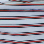 LOFT Outlet White Sleeves Top with Red and Navy Stripes Size undefined Photo 1