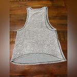 Lululemon Womens Squad Goals Size 8 Tank Sheer Luon Pebble Jacquard White Black Photo 1