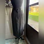 Evidence Vintage black maxi skirt with silver metal accents, size 9 Photo 2