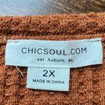 Chic Soul | ladies plus size waffle, pull over shirt. Size: 2X. Photo 6