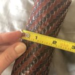 Fendi Vintage Woven Small Leather Crossbody Brown Bag Photo 9