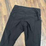 Lululemon  Size 6 Black Tight Stuff Legging Reflective Dots At Ankles Pockets Photo 4