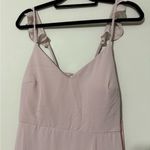 Birdy Grey  women’s size medium taupe chiffon bridesmaid dress long slit on side Photo 4