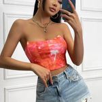 SheIn Tie Dye Corset Top Photo 0
