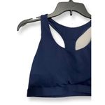 Fabletics Sports Bra Strappy Back Pull On Elastic Band Blue Purple Women's 30 Photo 1