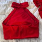 B Darlin  Red Backless Two Piece Dress Photo 4
