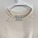 Varley  Manning Ivory Womens Ribbed Side Zip Sweatshirt Size XS Photo 3
