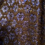 Boutique Lace Sleeveless Top XL Blue & Black Semi-Sheer Photo 3