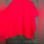 Katie Knit Solid Keyhole Wrap one size Red Photo 4