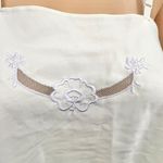 VINTAGE MEDIUM Undercover Wear 60's Cream Sheer Crop Top Floral Photo 1