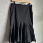 Tobi Black Classic A-Line Midi Skirt Photo 1