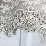 Belle Badgley Mischka Cream Lace Sleeveless Cocktail Dress Photo 6