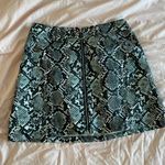 Snake Skin Mini Skirt Black Photo 2