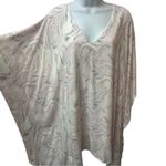 Buddy Love Pina Colada Watercolor Swirl Caftan Dress Size M/L White Photo 4