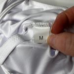 White Ribbed One Piece Swimsuit New M Size M Photo 5