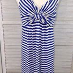 SPENSE Tank Dress Stretchy Casual Blue & White Stripes Photo 0