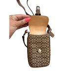 Coach  Vintage Brown Logo Buckle Mini Crossbody Bag Photo 1