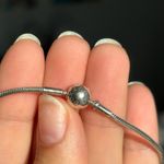 Pandora Thin Charm Bracelet with Blue Moon Charm Photo 2