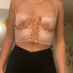 pink satin corset top Photo 0