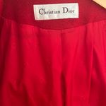 Christian Dior Red Dress Coat Photo 5