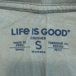 Life is Good Women's Life is Good Daisies Smoky Blue LS Crusher Tee Sz S Photo 3