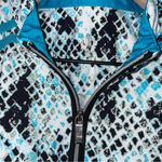 Sleeveless Women’s Blouse‎ with Mock Turtleneck Blue Size XL Photo 2