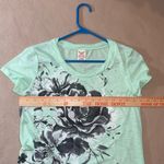 Faded Glory  Green Black Graphic Short Sleeve top Y2K 2000s Photo 7