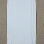 Pretty Little Thing  White Textured Jersey Low Rise Midi Skirt Boho Ethereal Earthy Photo 0