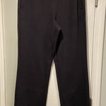 L.L. Bean Size M Black Elastic Waist Pull Soft Stretchy Wide Leg Lounge Pants Size M Photo 0