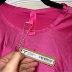 SKIMS NWT  Neon Pink Shine Jersey Size 3X Long Sleeve Crop Top Photo 3