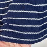Lucky Brand  Navy & White Striped Henley L/S Pullover Shirt Size Large #4688 Photo 3