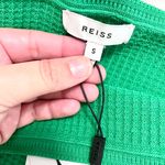 Reiss NWT  Pippa Textured Bodycon Dress In Bright Green Size S Photo 4